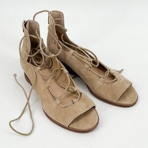 Vince Camuto Women’s Tan Suede Rochela Sandals Size 8